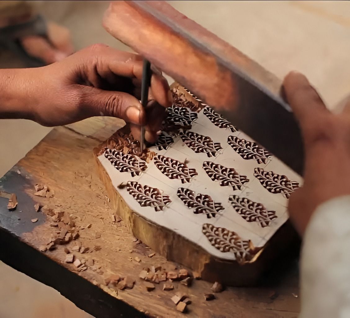 From Wood to Fabric — The Making of a Block-Printed Textile